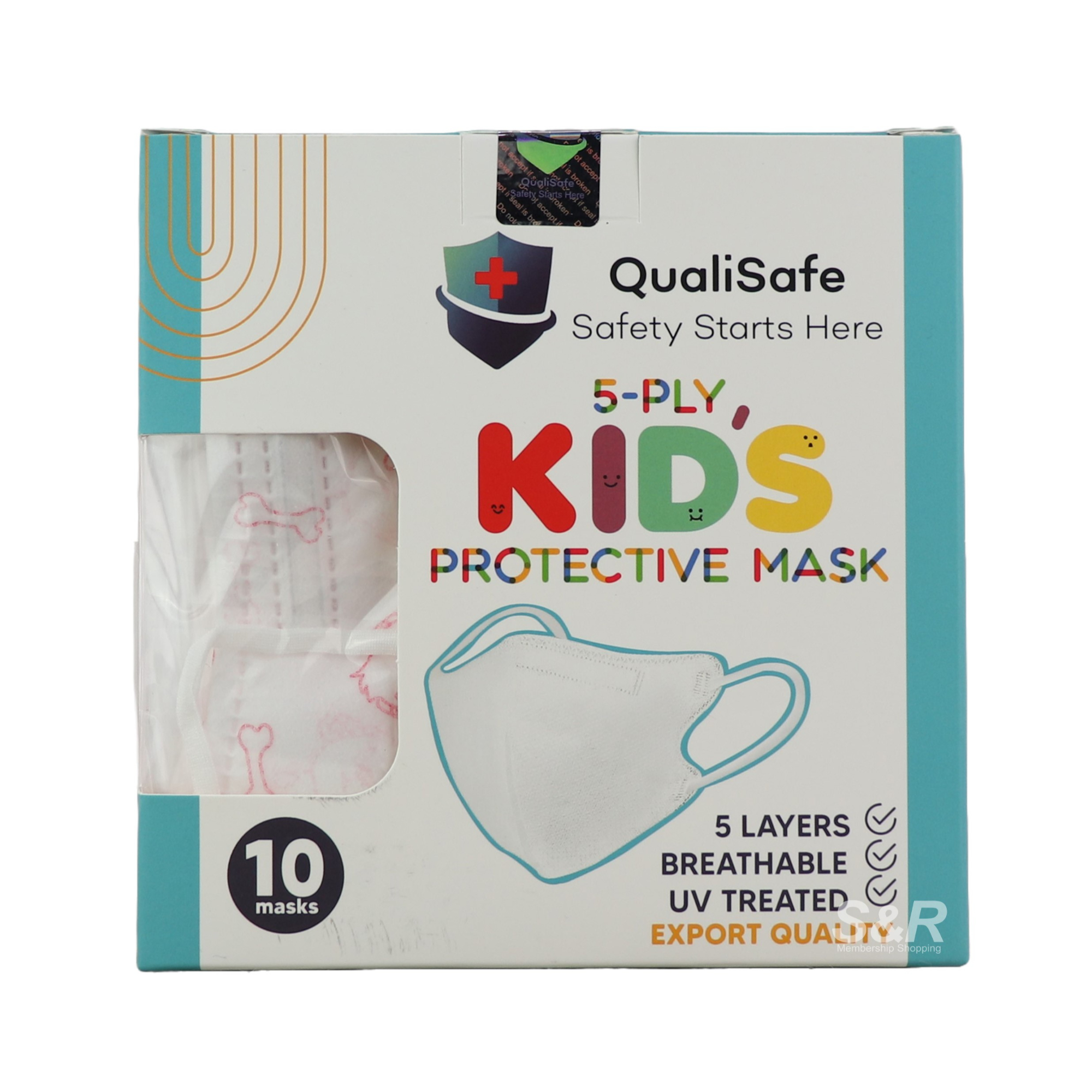 QualiSafe Kids 5-ply Protective Mask 10pcs